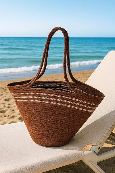 BHR Creative Jute Beach and Shoulder Bag