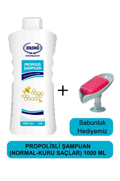 Ersağ Propolis Shampoo (Normal-Dry Hair) 1000 ml - Our Soap Dispenser Gift 240-02