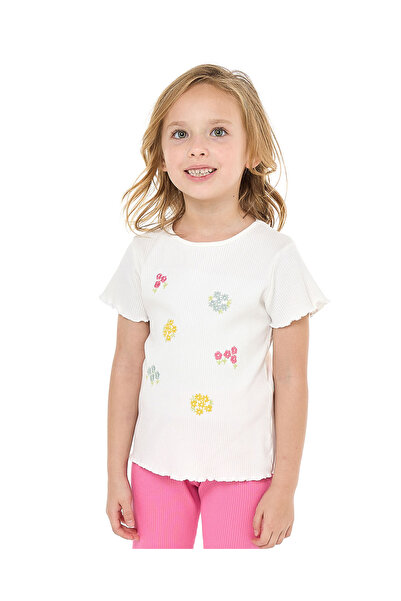 R&B Ivory GIRLS FASHION TEE 2-8Y