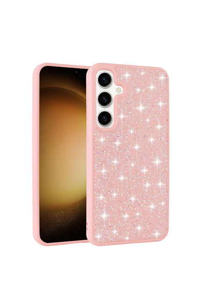 VARDAR AKSESUAR غطاء حماية لهاتف جالاكسي إس25 بلس بتصميم حجر لامع وغطاء ماسي ...