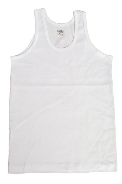 emosavm 316 Polikids Boy's White Singlet Single Package