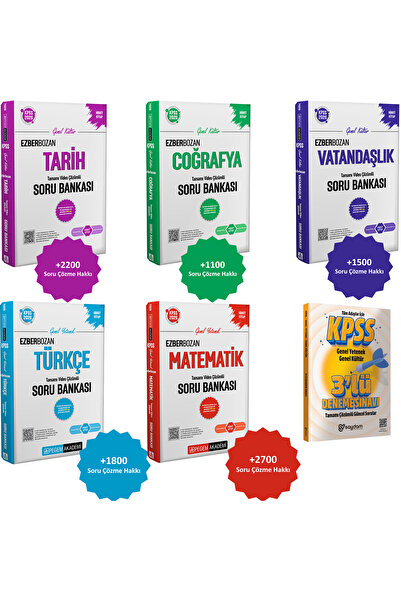 Pegem Akademi Yayıncılık 2026 KPSS Ezberbozan Tüm Dersler Video Çözümlü Hibri...