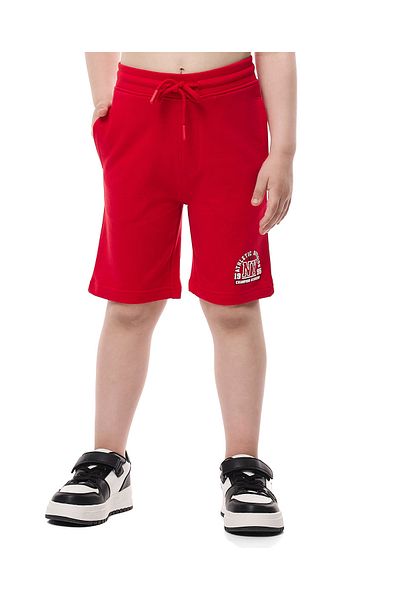 R&B Red BOYS KNIT SHORTS 2-8Y