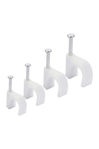 emosavm Number 8 Steel Nails 25 mm Crochet 4X16 for Antigron Cables (Bag of 100)