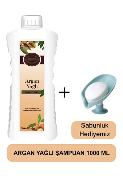 Ersağ Argan Oil Shampoo 1000 ml - Soap Dispenser Our Gift 208-06