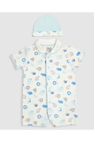 R&B Ivory ROMPERS 0-18M