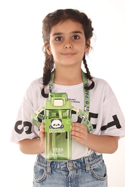 Relaxion Rlx-453 Water Bottle School Flask Unbreakable No Smell Food Contact Convenient Green