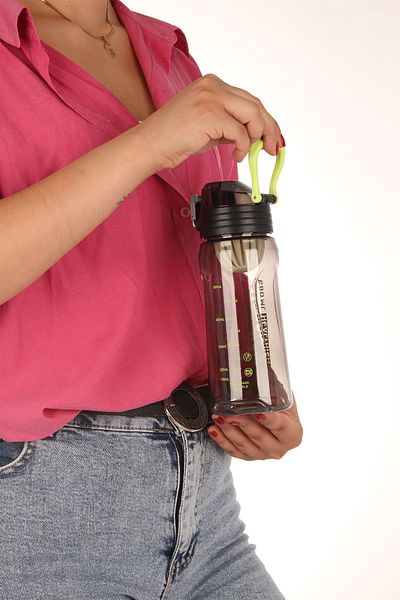 Relaxion Rlx-442 Water Bottle School Flask Unbreakable No Smell Food Contact Convenient Black