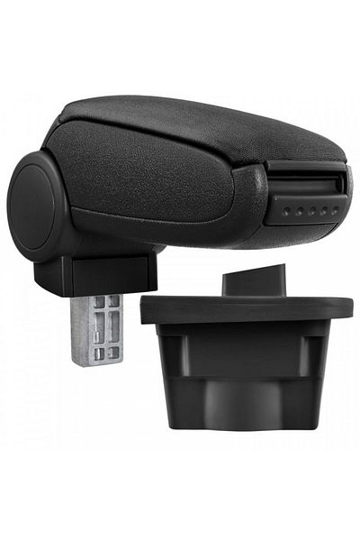 DELUXETUNING Car armrest Opel Astra J 2009-2015, black, imitation leather