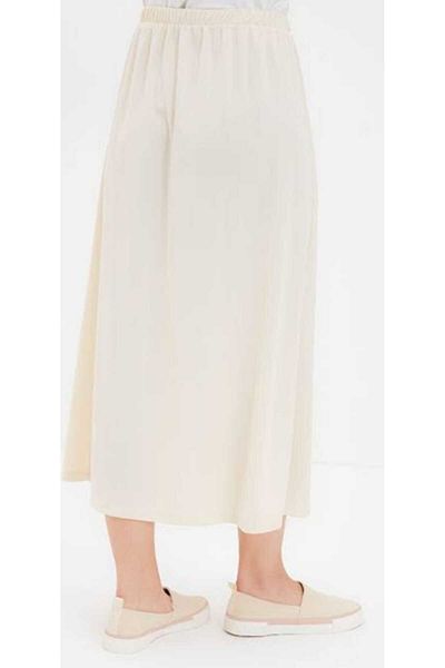 MissPul Women's Skirt Bottom Lining White Cream 2Pcs