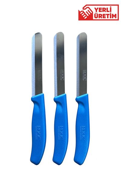 Rooc Set of 3 Ultra Sharp Serrated Knives, 22 cm 100% Guaranteed Stainless Steel
