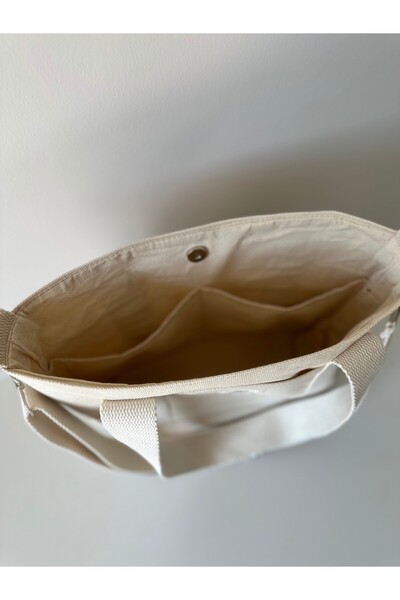 Sowa Collection 2'li Kanvas Çıtçıtlı Çanta Ayarlanabilir Çapraz Askılı Kadın El Ve Omuz Çantası