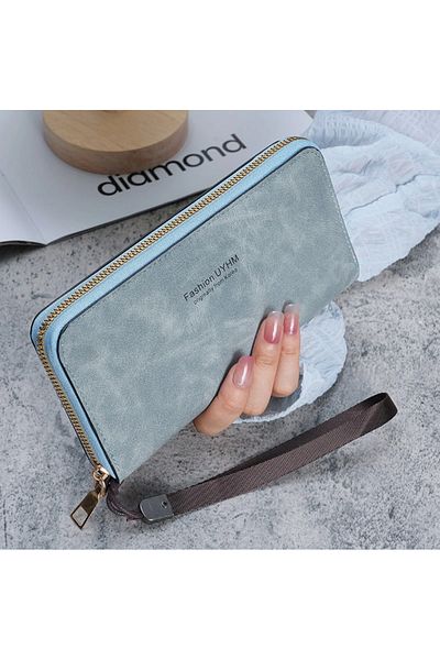 Weixier Original Korean, Paper Money, Coin, Stylish Women's Wallet with Phone and Card Holder Compartment Zipper, Gift