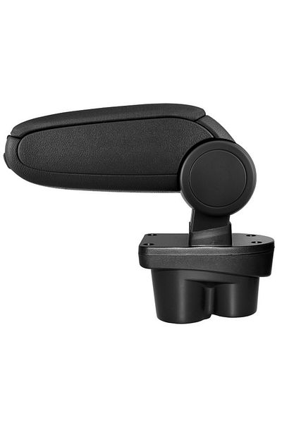 DELUXETUNING Car armrest Opel Corsa E 2014-2019, black, imitation leather