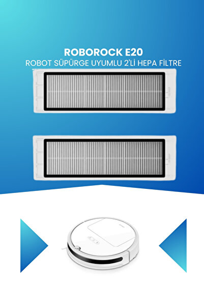 ELECTROLL Συμβατό με Roborock E20 Robot Vacuum Cleaner Φίλτρο Hepa 2 τεμαχίων
