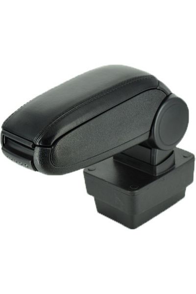 DELUXETUNING Car armrest Skoda Fabia III 2015->, black, eco-leather