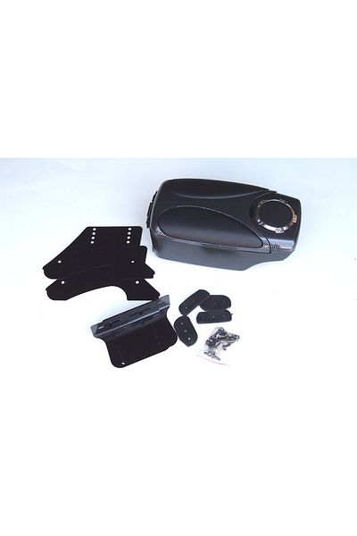 DELUXETUNING Universal Car Armrest with Support, Carbon Design, Length 30cm