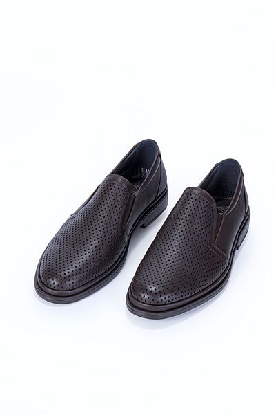 Vantaggio Nuvilo Brown 100% Genuine Leather Men's Comfort Shoes