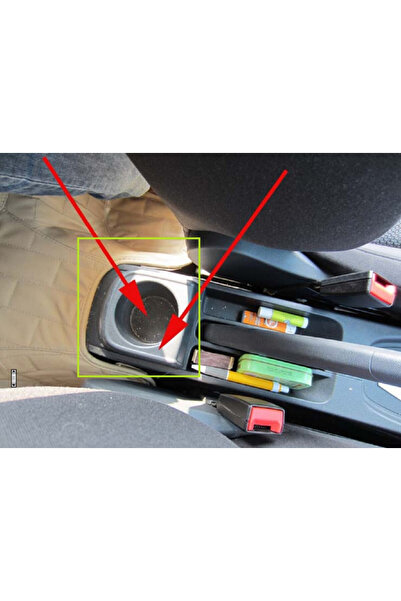 DELUXETUNING Car armrest VW POLO 2011-2017, black, imitation leather