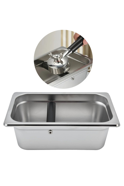 Omran Cart صندوق قهوة من الفولاذ المقاوم للصدأ - سلة كبيرة مع قضيب نقر وقاعدة...