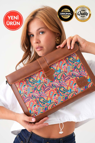 Vardo Helene Long Strap'' MacBook Pro-Air 14/13.3/13 Inch 33X23 Leather Case and Briefcase