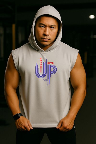 MUTLUGYM Fitness Sleeveless Hooded Athlete Sweatshirt