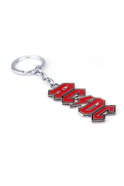 Choice K073-silver AC DC Logo Pendant Necklace Keychain Rock Band Women Men's Punk Jewelry For Fans Gift