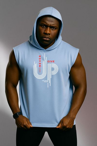 MUTLUGYM Fitness Sleeveless Hooded Athlete Sweatshirt