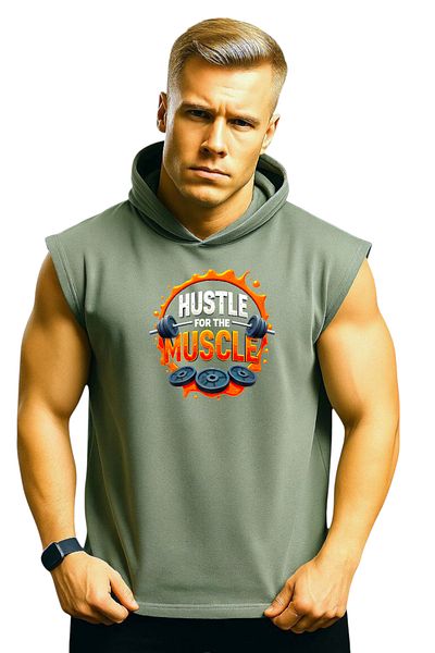 MUTLUGYM Fitness Sleeveless Hooded Athlete Sweatshirt
