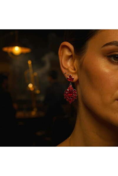 Sabek Bujiteri Eloria Crystal Stone Earrings – Wedding Henna Daily Use