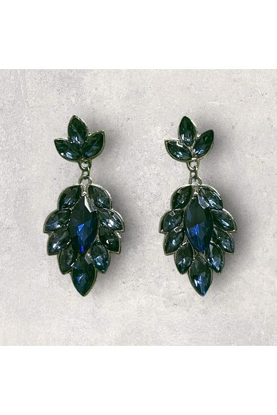 Sabek Bujiteri Selvia Crystal Stone Earrings - Bride, Henna Daily Use