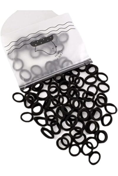 Hepta Collection 50'Lİ BEBEK BOY LASTİK TOKA (ÇOCUKLAR İÇİN) (SİYAH)