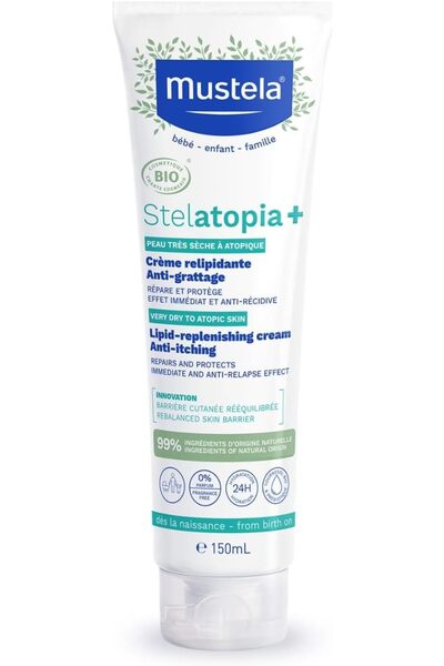 Mustela Stelatopia + Lipid Replenishing Baby Cream for Extremely Dry and -Pro...