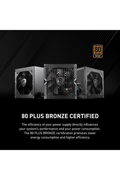 MSI MAG A650BN 650W 80+ Bronze 120mm ATX Power Supply