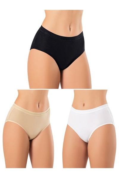 Şahinler Women's 6 Pack Colorful Modal Bato Panties