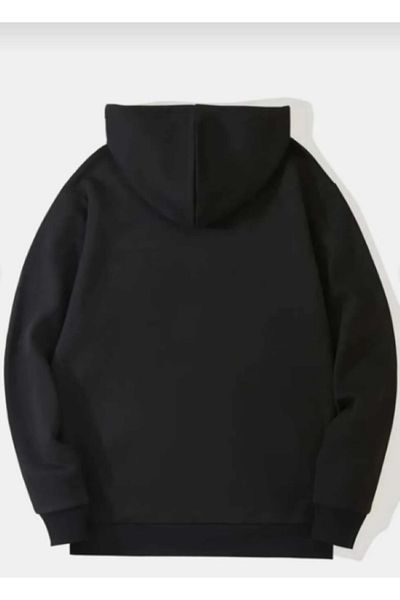 Elvino 4-Piece Black Unisex Couple Lover Combination Printed Tracksuit and Sweatshirt Sets