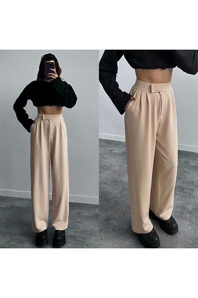 Işıltı kidss Velcro palazzo trousers