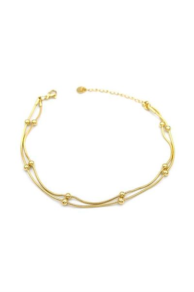 Kapamarka Dorika Chain Anklet - Gold