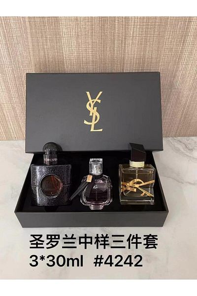 Saint Laurent Gift box package, a set of perfumes from Eau Saint Laurent, 3 different shapes and scents for both sexes, 3*30ml