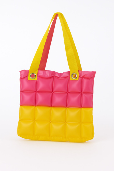 louisiana polo Women's Beach Bag Yellow Pink Inflatable Shoulder Bag Plj02