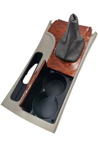 CAMRY Car Center Console Gear Shift Box Cover, Wood Grain Pattern, Beige and Brown. | Orion | 2007-2