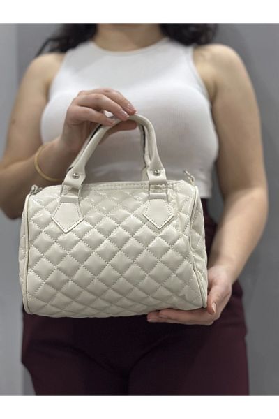 Işıltı kidss Coverless Quilted Cream Skin Bag