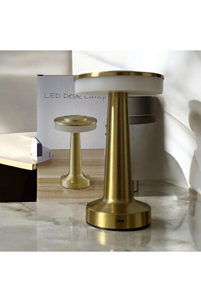 GümüşAVM 3 Farklı Renk Modlu Işık Düzeyi Ayarlanabilir Dokunmatik Metal Gece ...