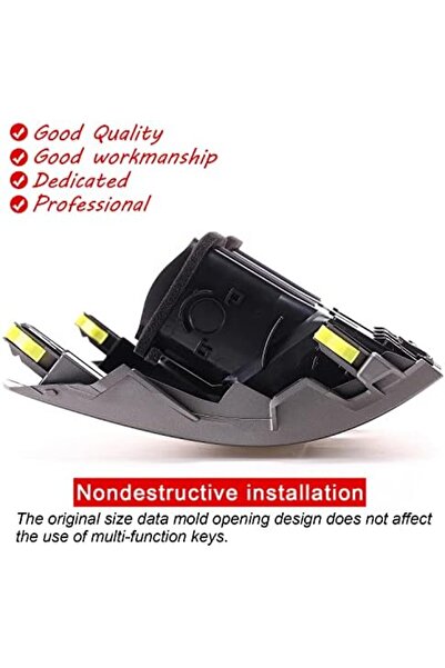 Toyota Corolla Dashboard Center Air Conditioner Vent Outlet Panel Compatible with Toyota Corolla Grey