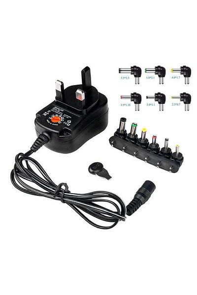 Generic 12V AC DC Power Supply Adaptor Black