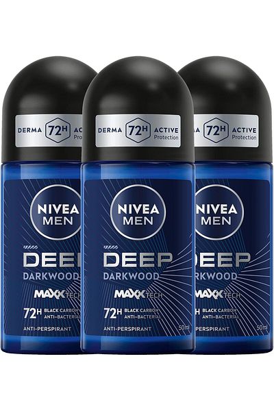 NIVEA Men's Deodorant Deep Black Carbon
