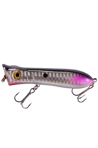Choice 80mm-12g Color G YUCONG 1PC Popper Fishing Lure 8cm-12g Floating Wobbler Minnow Bait Hard Artificial
