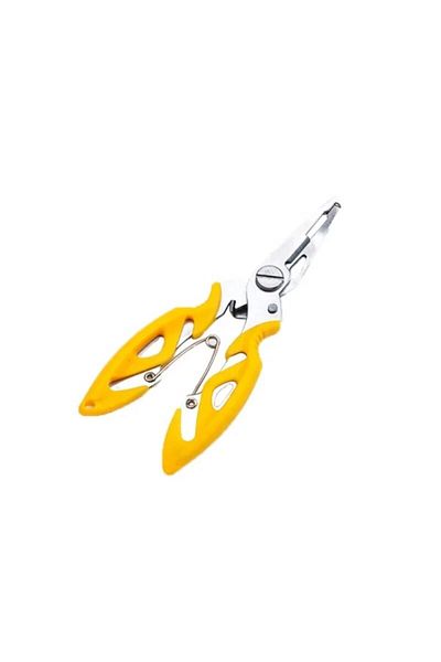 Choice Yellow Small Size Fishing Stainless Steel Plier Freshwater Saltwater Hook Remover Scissors Metal Fis