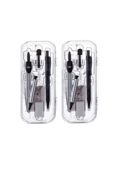 Choice 2pc ACS90867 M&G Compass Set Ruler Measurement Set Learning Professional Multifunctional Drawing Too
