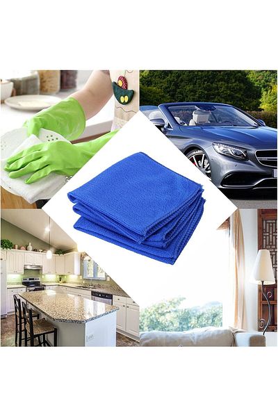 Generic Microfiber Car Towel for Cleaning, Drying, Dust Absorbent, 30x30 cm